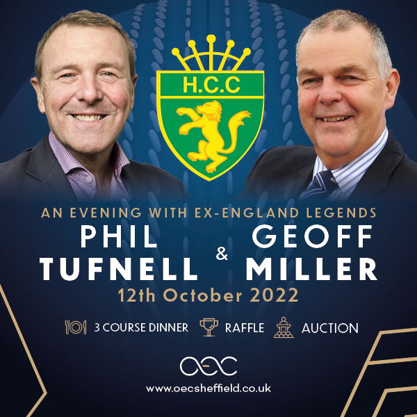Cricket Legends Phil Tufnell and Geoff Miller -  - OEC Sheffield