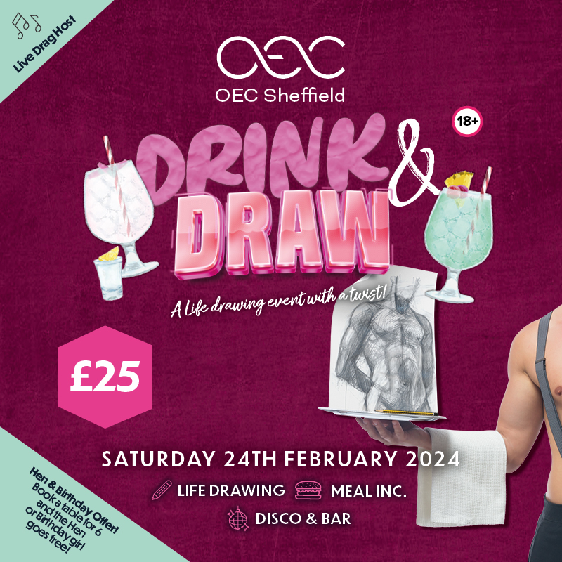 Drink & Draw - Life Drawing -  - OEC Sheffield