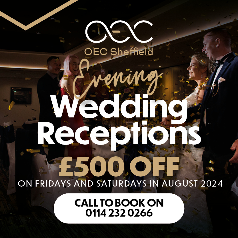 Evening Wedding Reception Offer - OEC Sheffield