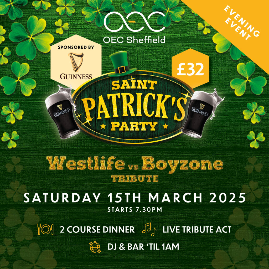 Paddys Evening Party with Westlife and Boyzone - OEC Sheffield