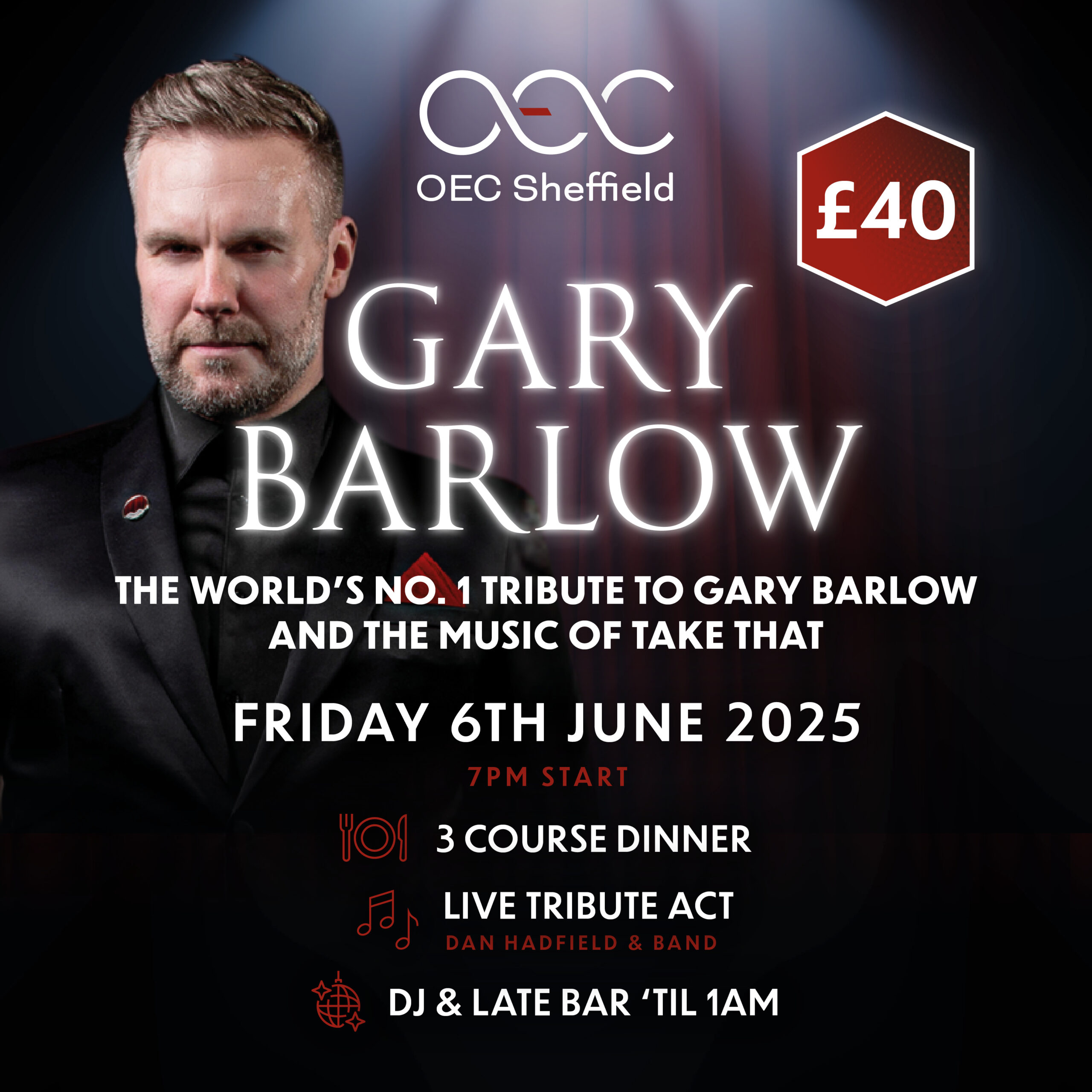 Gary Barlow Concert Poster 2025