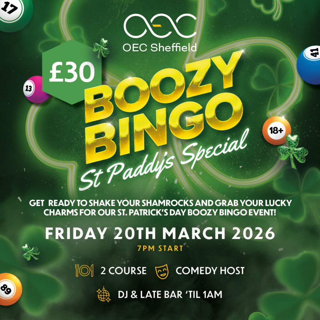 Boozy Bingo - St Paddy's Special - OEC Sheffield