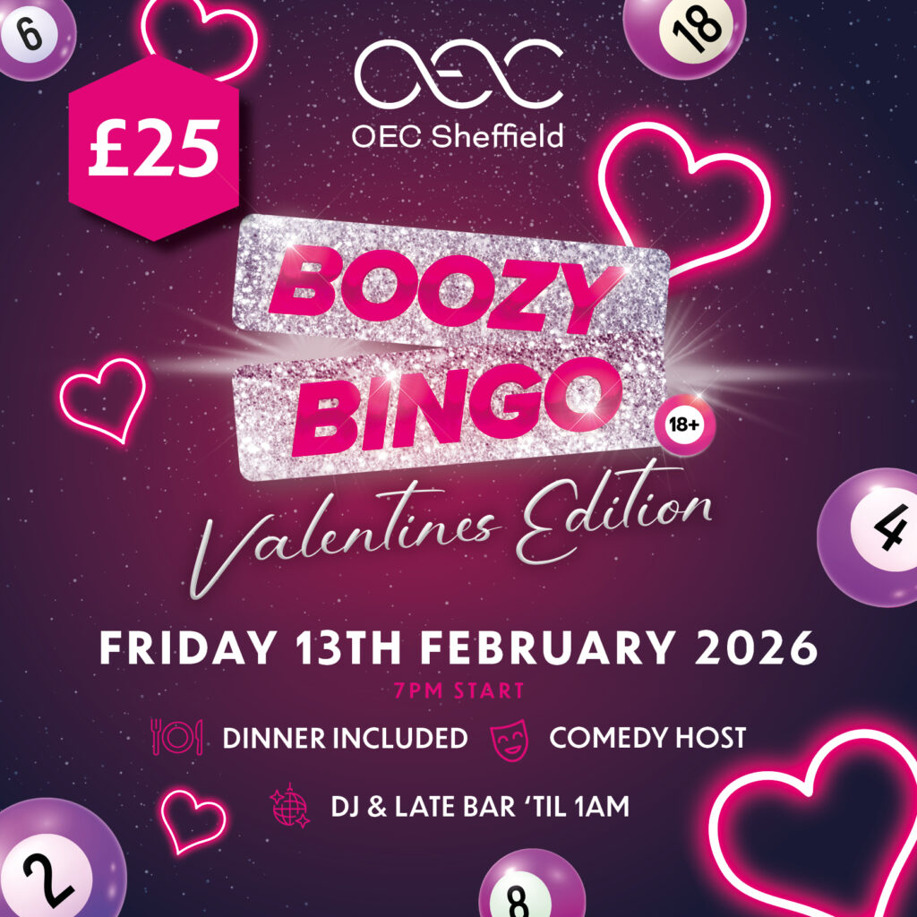 Boozy Bingo Love Edition - OEC Sheffield