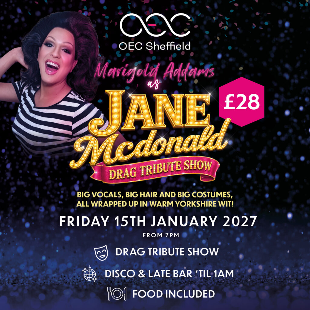 Marigold Addams as Jane McDonald Drag Tribute Show - OEC Sheffield