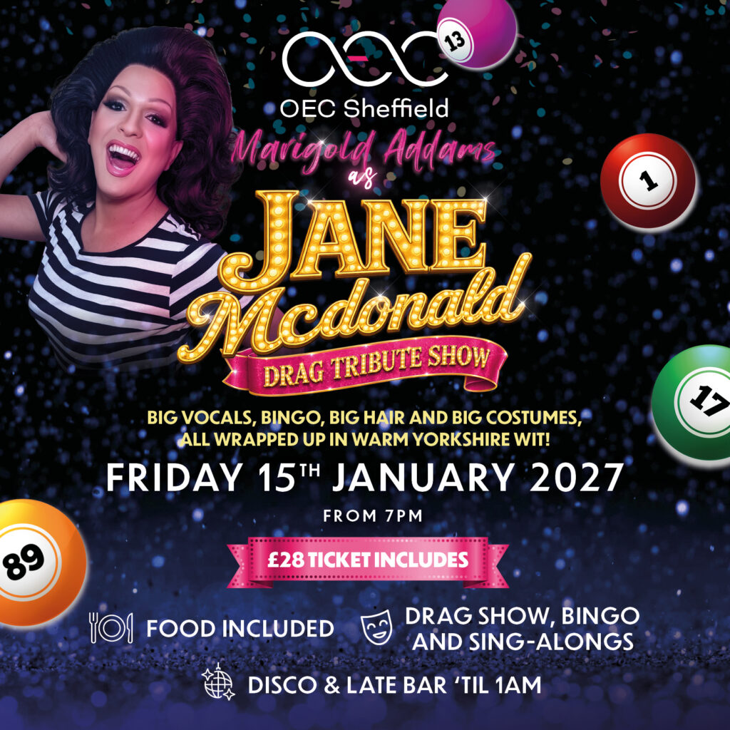 Marigold Addams as Jane McDonald Drag Tribute Show - OEC Sheffield