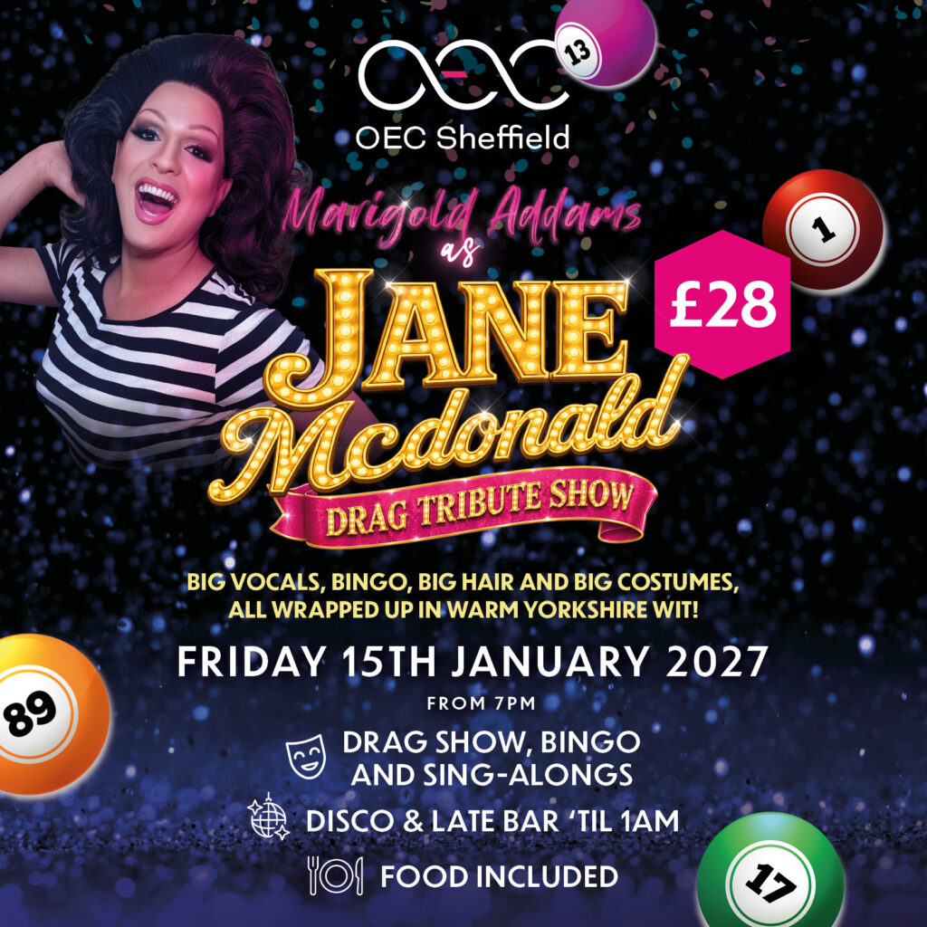Marigold Addams as Jane McDonald Drag Tribute Show - OEC Sheffield